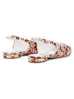 Sawra Floral Slingback Flats