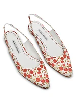 Sawra Floral Slingback Flats