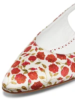 Sawra Floral Slingback Flats