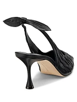 Pelagalo 70MM Leather Slingback Pumps