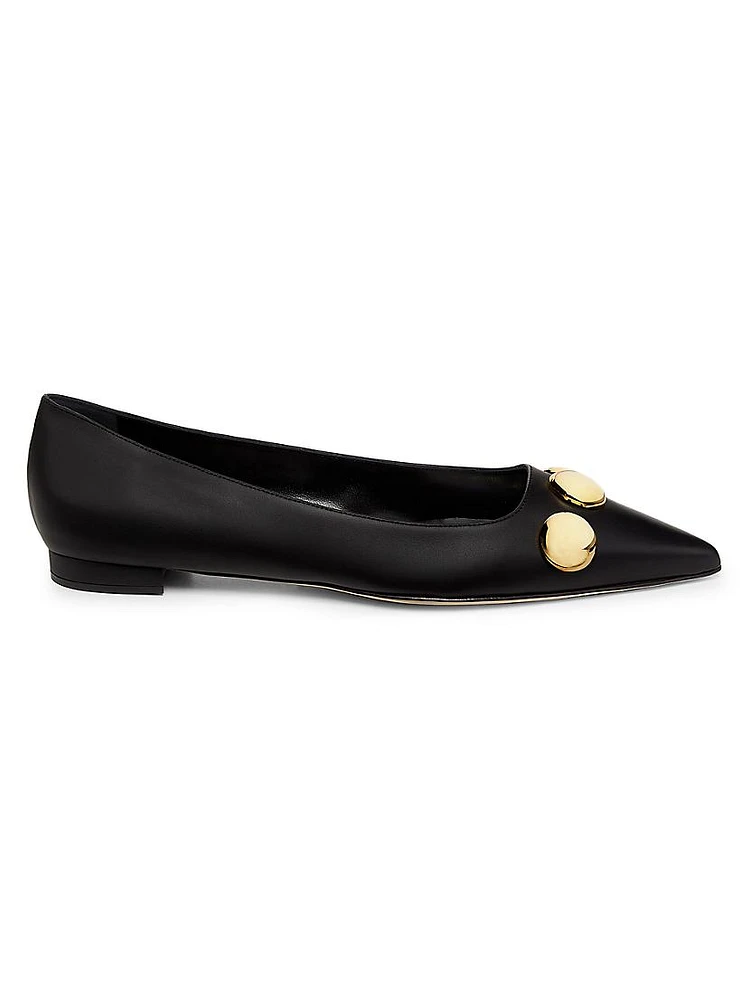 Chappaflat Embellished Leather Flats