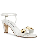 Chaouhenhi 70MM Embellished Leather Sandals