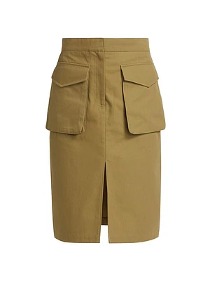 Workwear Cotton Utility Skirt