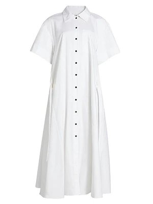 Cotton Poplin A-Line Shirtdress