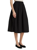 Bubble Cotton Poplin Skirt