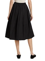 Bubble Cotton Poplin Skirt