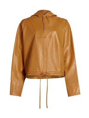 Workwear Leather Hoodie