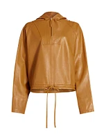 Workwear Leather Hoodie