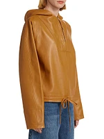 Workwear Leather Hoodie