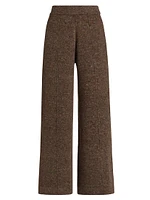 Wool-Cashmere Wide-Leg Pants