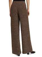 Wool-Cashmere Wide-Leg Pants