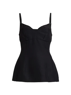 Bustier-Cup Seamed Tank