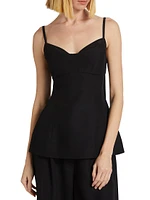 Bustier-Cup Seamed Tank