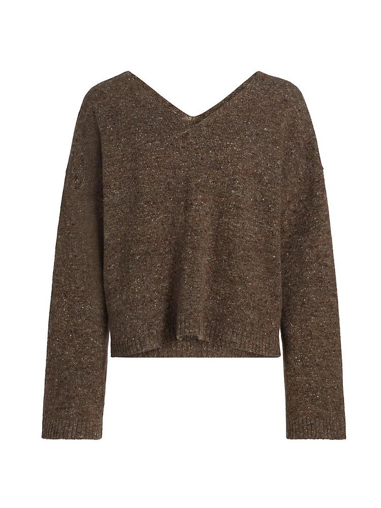 Wool-Cashmere V-Neck Sweater