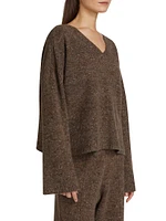 Wool-Cashmere V-Neck Sweater