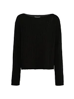 Wool and Cashmere Boat-Neck Sweater