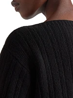 Wool and Cashmere Boat-Neck Sweater