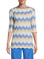 Chevron Hem Tunic