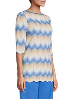 Chevron Hem Tunic