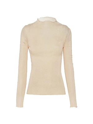 Cotton Mockneck Sweater