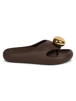 LOEWE x Paula's Ibiza Foam Pebble Toe Post Sandals