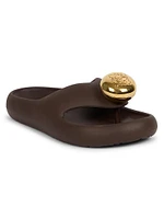 LOEWE x Paula's Ibiza Foam Pebble Toe Post Sandals