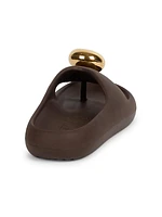 LOEWE x Paula's Ibiza Foam Pebble Toe Post Sandals