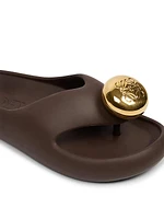 LOEWE x Paula's Ibiza Foam Pebble Toe Post Sandals