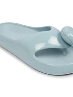 LOEWE x Paula's Ibiza Glossy Foam Pebble Toe Post Sandals