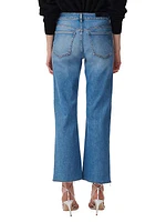 Bruni Cropped Jeans with Raw Edges