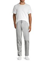 Pleated Stretch-Cotton Pants