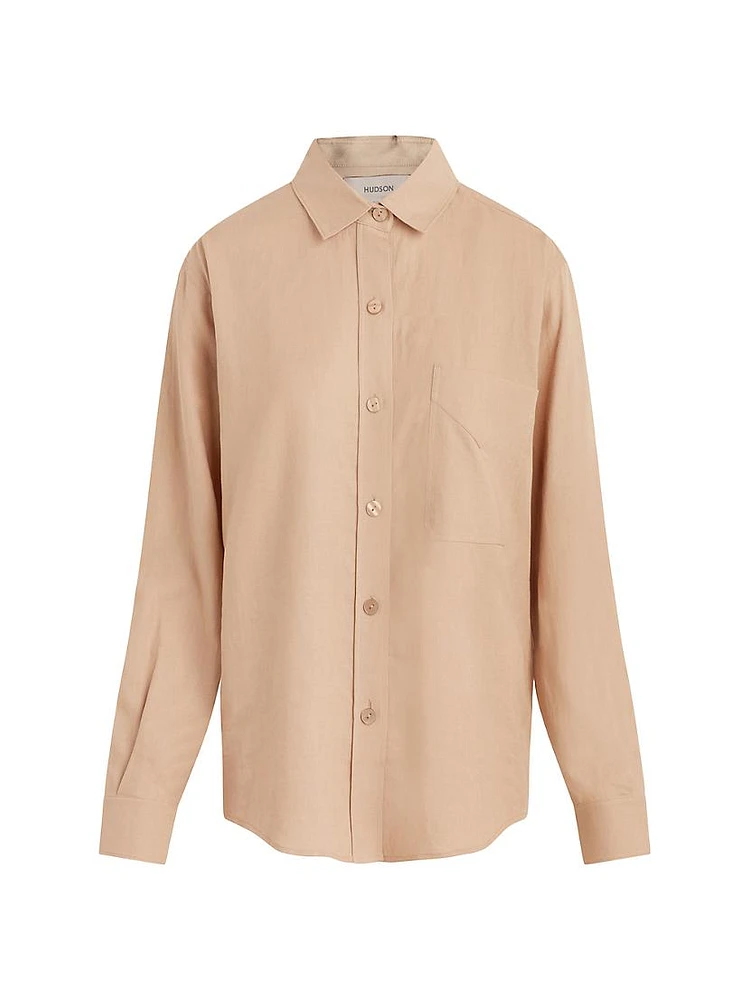 Relaxed Cotton-Blend Shirt