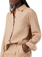 Relaxed Cotton-Blend Shirt