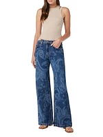 Jodie Paisley Wide-Leg Jeans