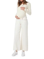 James Maternity Wide-Leg Jeans