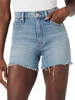 Harlow High-Rise Denim Shorts