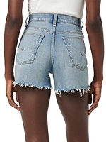 Harlow High-Rise Denim Shorts