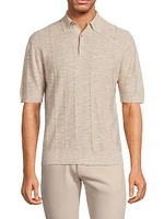 Linen & Silk-Blend Polo Shirt