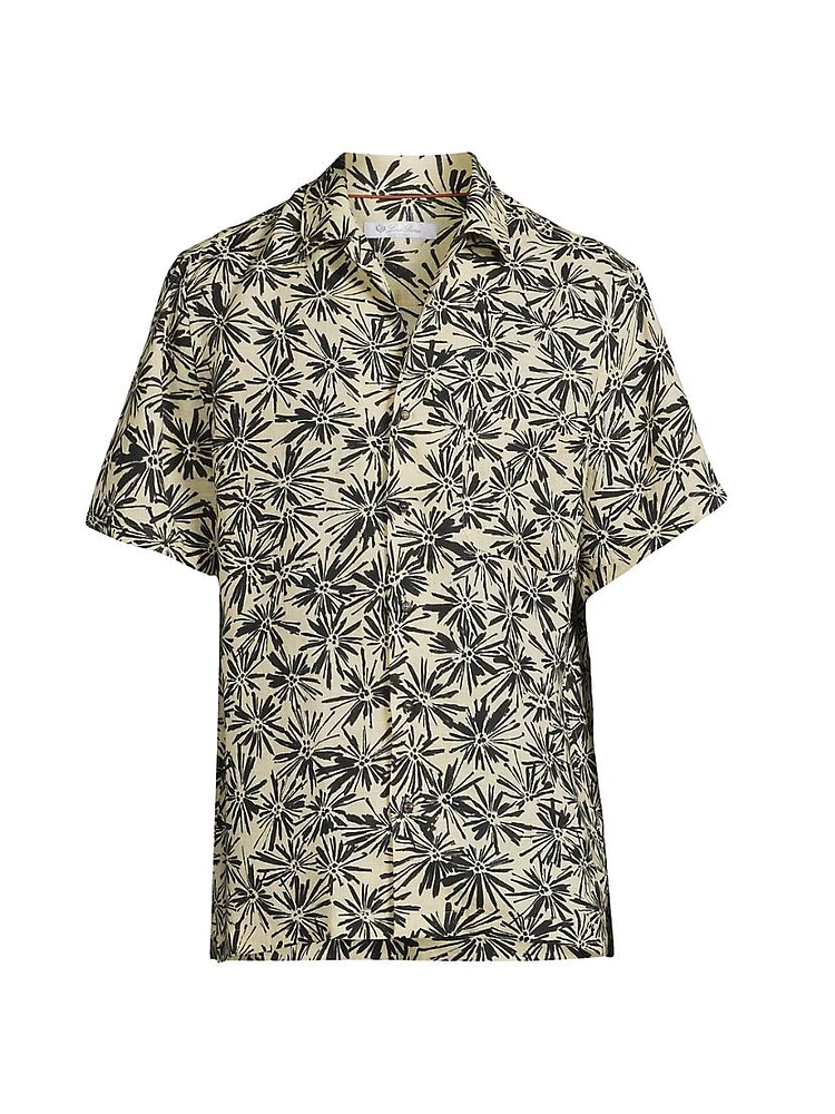 Tindaro Floral Linen Shirt