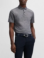 Regular Fit Polo Shirt Cotton and Linen