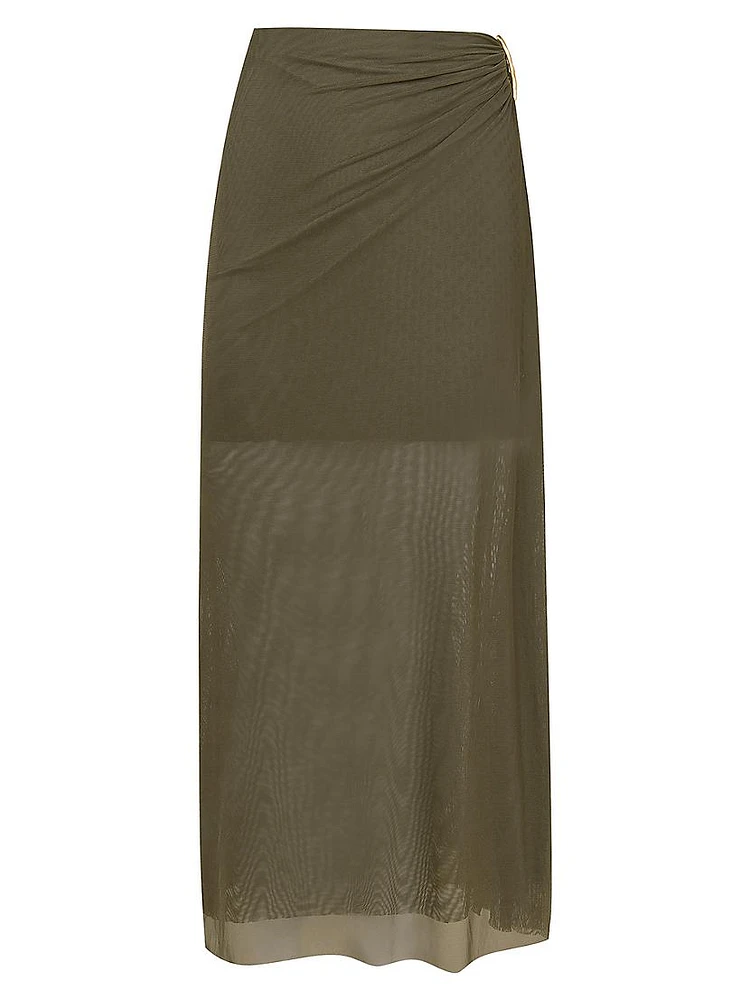 Solid Amira Maxi Skirt