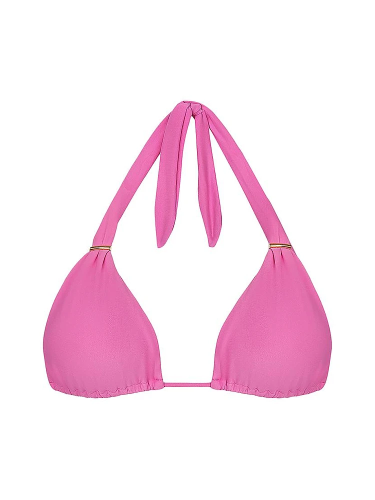 Solid Bia Tube Triangle Bikini Top