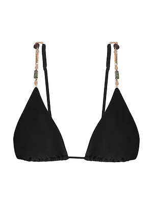 Solid Kaia Triangle Parallel Bikini Top