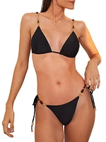 Solid Kaia Triangle Parallel Bikini Top