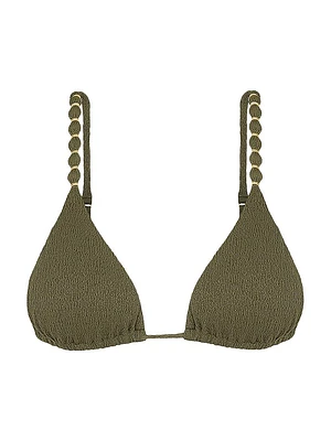 Firenze Beaded Triangle Bikini Top