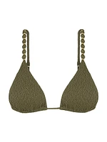 Firenze Beaded Triangle Bikini Top