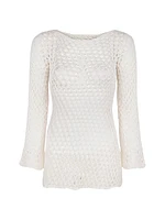 Belle Open-Knit Cover-Up Top