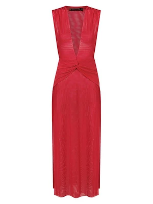 Solid Cindy Cover-Up Maxi Dress