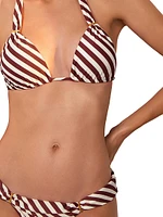 Boardwalk Bia Striped Bikini Bottom