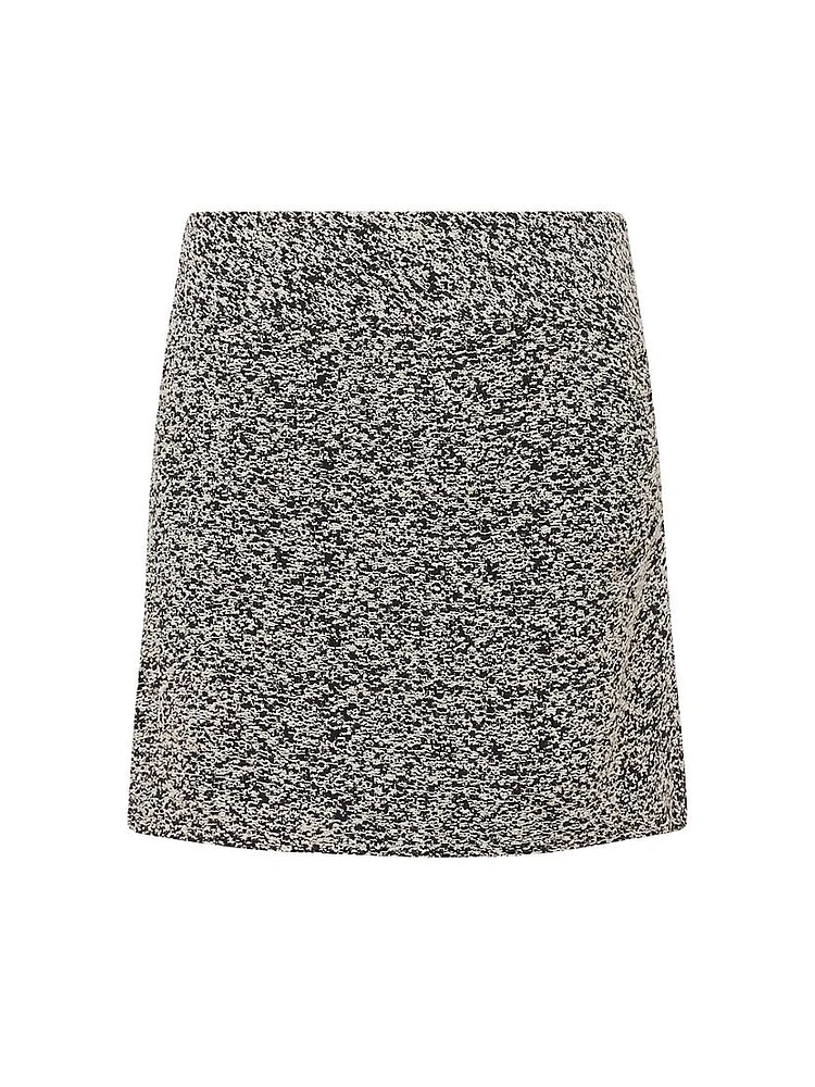 Hortense Short Draped Tweed Skirt